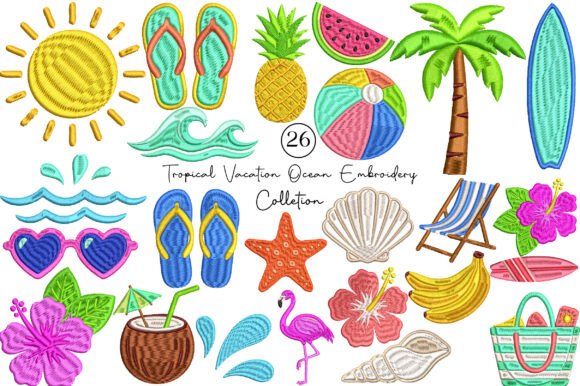 26 Tropical Ocean Embroidery Collection Review