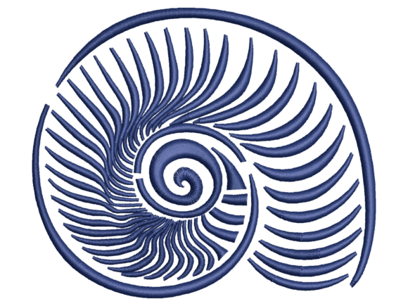 Ammonite Cross Section Embroidery Review