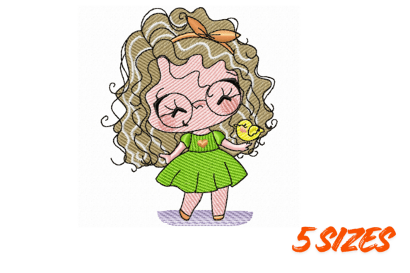 Curly Girl Embroidery Design Set Review