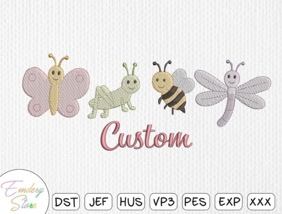 Customizable Spring Insects Embroidery Review