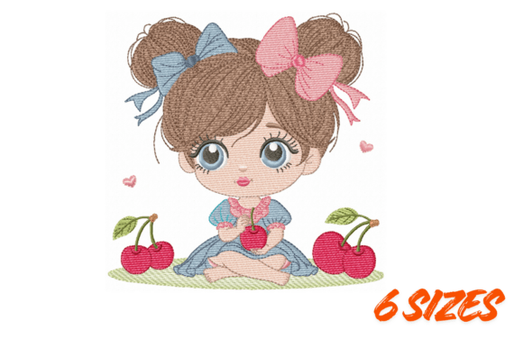 Cute Cherry Girl Embroidery Design Review