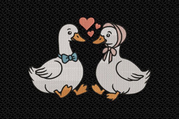 Cute Duck Couple Embroidery: A Boutique Designer's Review