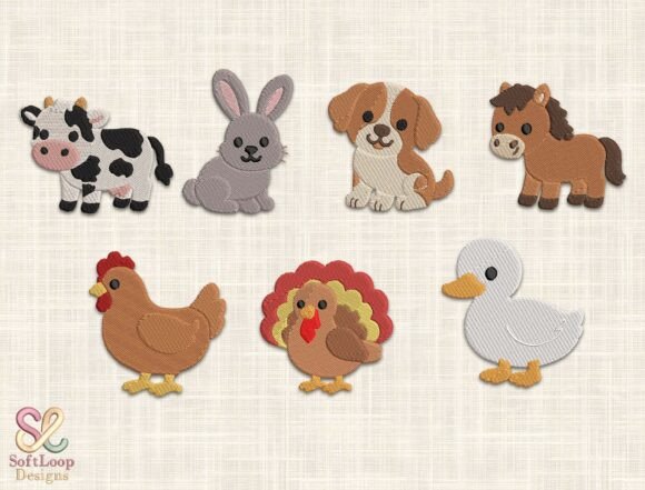 Cute Farm Animals Embroidery Bundle Review