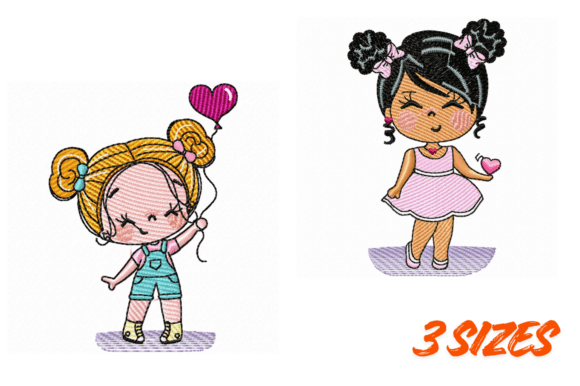 Cute Girls Embroidery Design Pack Review