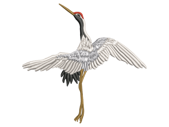 Flying Crane Embroidery Design Review