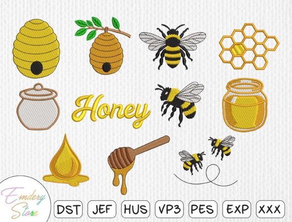 Honey Bee Embroidery Patch Set Review