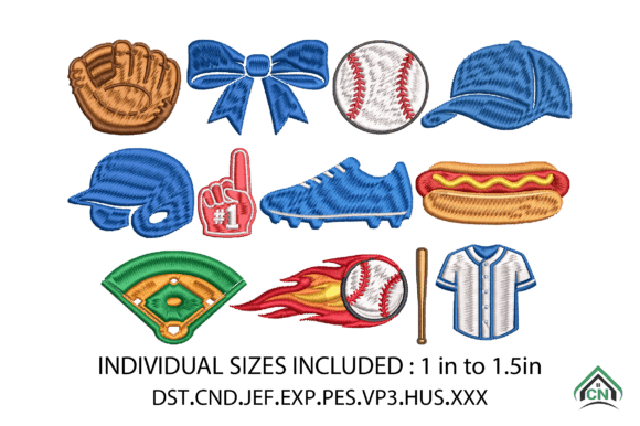 Mini Baseball Icons Machine Embroidery Review