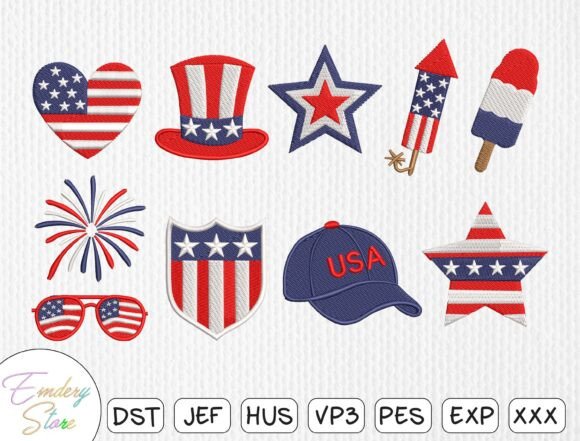 Patriotic Symbols Embroidery Design Set Review