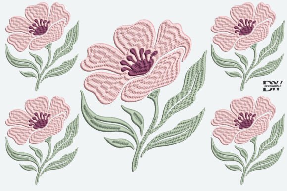 Pink Flower Embroidery Design Review