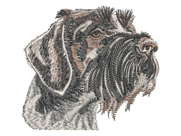 Realistic Hunting Dog Embroidery