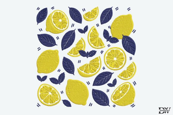 Scattered Lemon Embroidery Design Review